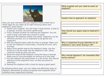 Reading Comp pack (one pagers)