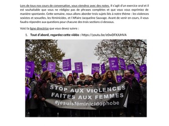 ADVANCED FRENCH conversation  - 10 weeks of topics