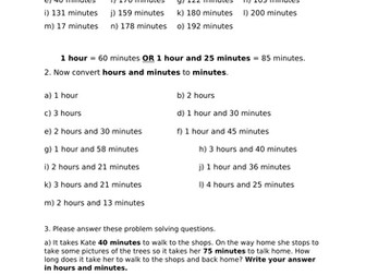 Time - Time conversion (Hours to Minutes / Minutes to Hours)