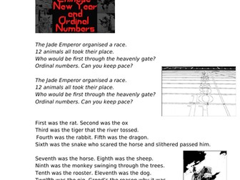 Chinese New Year Song and worksheets