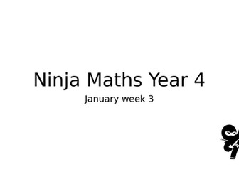 Year 4 week of Maths meetings