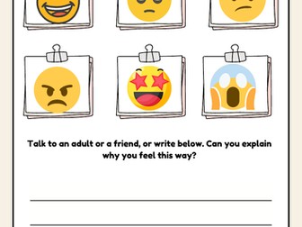 Emotional check in activity - SEMH activity