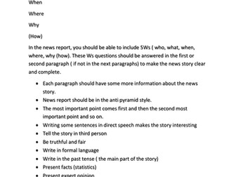 News Article Writing