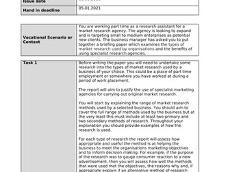 BTEC Level 3 Business Unit 22 Full Unit