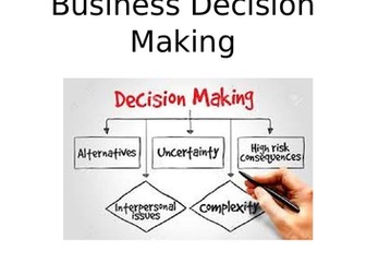 Unit 7Business Decision Making workbook