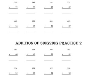 Simple Addition of 3dig2dig Activity 3