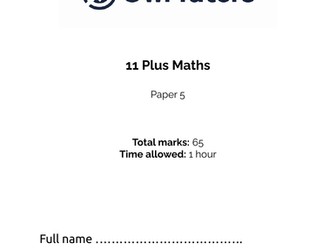 11 plus maths paper