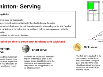 Serving in Badminton