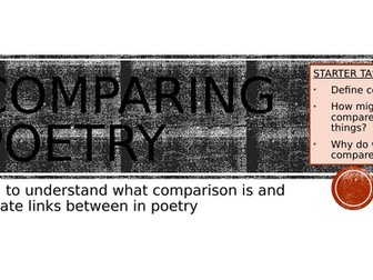 Comparing Poetry