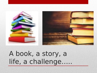 Assembly - Don't prejudge a book by it's cover - face the challenge and do your best