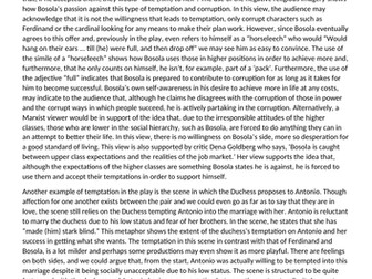 model Essay, Duchess of Malfi