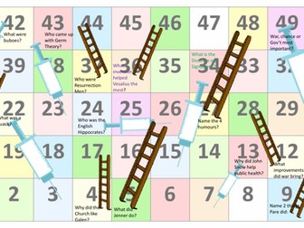 Medicine Through Time Revision Snakes & ladders
