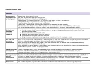 Changing Economic World Revision