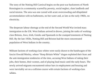 Windrush generations SoW with English Language Focus