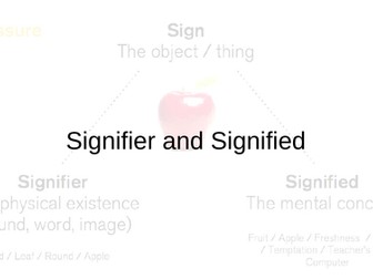 Signifier and Signified