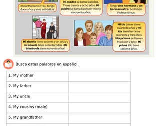 Viva 1 Module 4 Mi familia y mis amigos