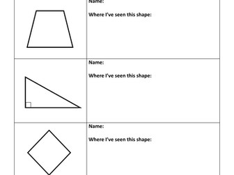 Identifying Shapes in Real Life