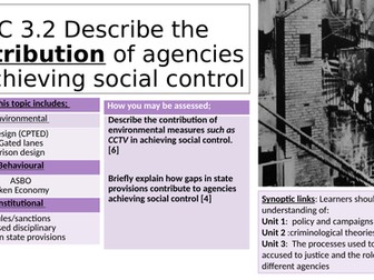 Unit 4 Criminology LO3 AC3.2 booklet and PPTs
