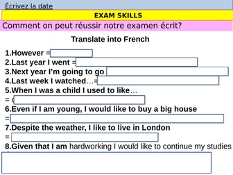 Y11 Exam skills 5 - writing 90-150 words paragraphs