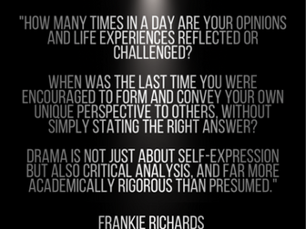 Drama Theatre Practitioner Poster Pack