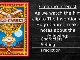 Hugo Cabret Planning and Resources