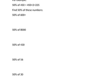 Percentages ESOL