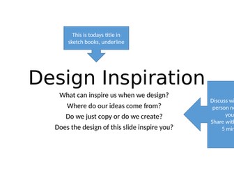 Designing  Inspiration Cover Lesson