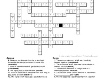 KS3 Separating mixtures revision