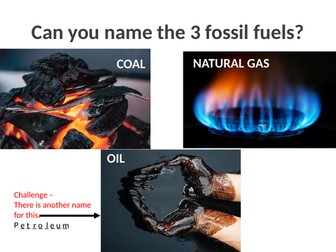 Formation of Fossil Fuels - Energy and the Environment -