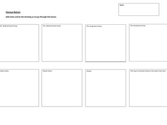 A Level Anatomy Cardiovascular Topics PE