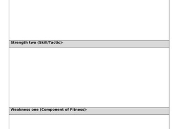 GCSE AQA PE NEA Coursework Booklet