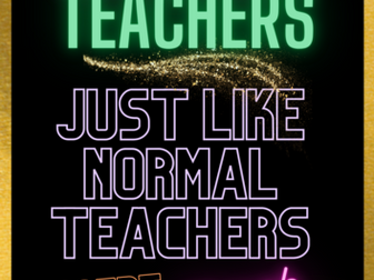 Science teacher classroom display poster