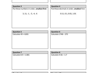 Year 7 Knowledge Retrieval Test 2