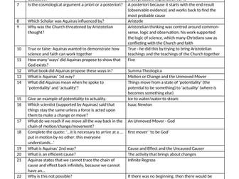 Theme 1ABC - Eduqas Religious Studies - Philosophy Year 1 Revision