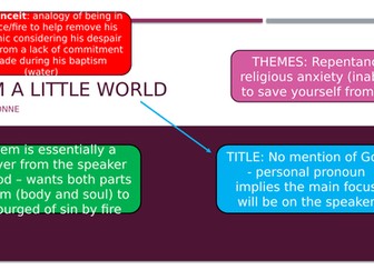 John Donne 'I am a little world' Analysis