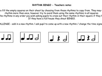 Music - Rhythm Bingo