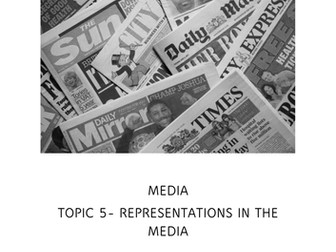 AQA A Level Sociology Media Representations Handout and Booklet