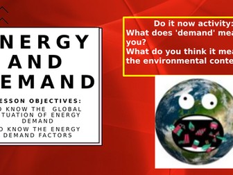 iGCSE Energy and Demand - Cambridge Environmental Management