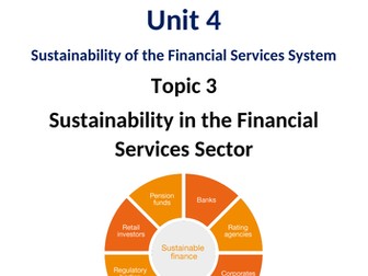 LiBF DipFS Unit 4 Topic 3 Sustainability in the Financial Services Sector