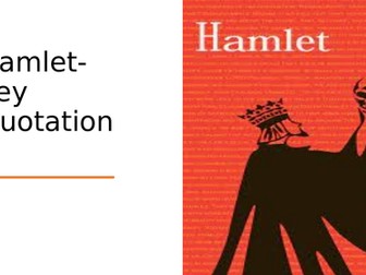 Hamlet- key quotes from every scene- with visual prompts (can be used as flashcards)
