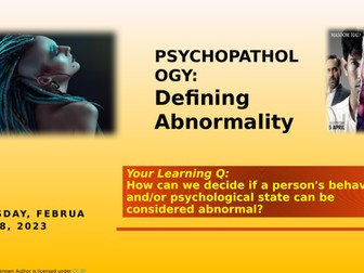 Psychopathology - Defining Abnormality - Deviation from Social Norms