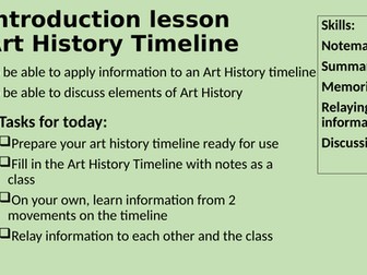 Art History Timeline Powerpoint