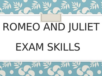 Romeo and Juliet Exam Skills Booklet