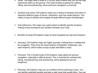 Map and compass skills for hill walking