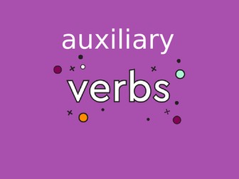 Auxiliary verbs