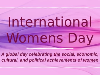 International Womens Day assembly