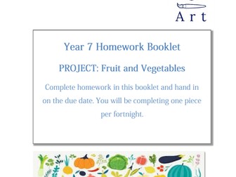 Art homework booklets
