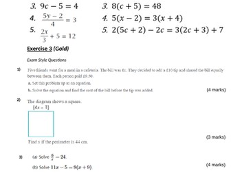 Solving Equations GCSE