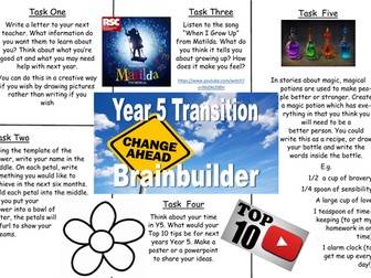 PSHE Y5 Careers Homework