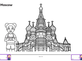 Around The World Colouring Pages